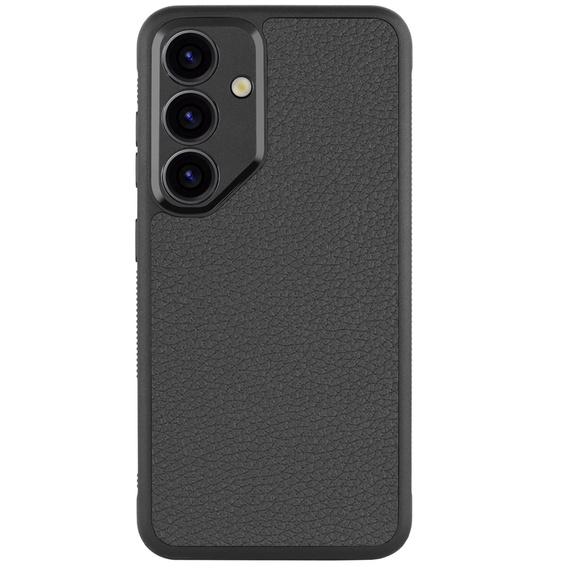 Etui skórzane do Samsung Galaxy S24, ERBORD LeatherGuard, czarne
