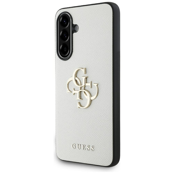 Etui GUESS do Samsung Galaxy A56, Classic Logo, beżowe