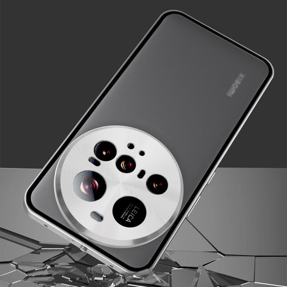 Etui do Xiaomi 15 Ultra, Frame Case, srebrne