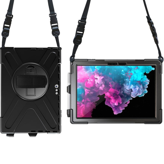 Etui do Microsoft Surface Pro 7+/ 7 / 6 / 5 / 4, Pancerne Ochronne, Czarne