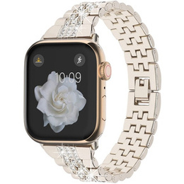 Bransoleta do Apple Watch 1/2/3/4/5/6/7/8/9/10/11/SE Ultra 1/2/3 42/44/45/46/49mm, Beżowa