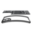 Etui Spigen do Samsung Galaxy S25 Edge,  MagSafe Ultra Hybrid, Zero One, czarne + Szkło Hartowane 9H