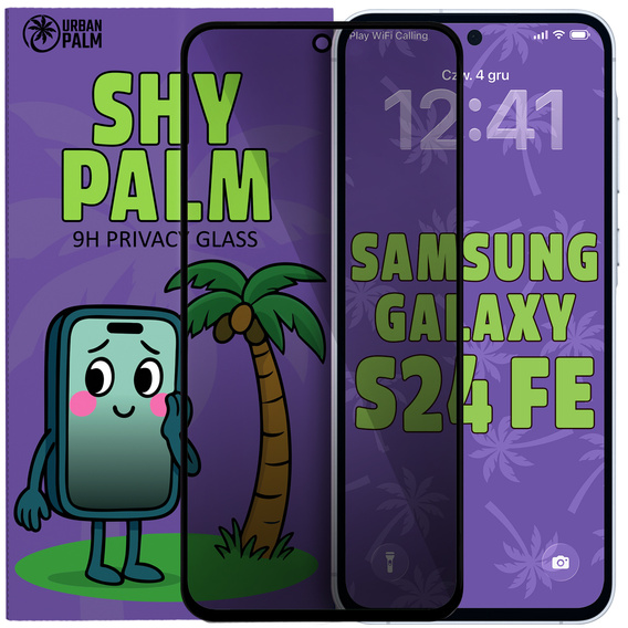 Szkło Hartowane Prywatyzujące Shy Palm do Samsung Galaxy S24 FE