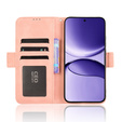 Etui z klapką do Xiaomi Poco F7, Card Slot, różowe