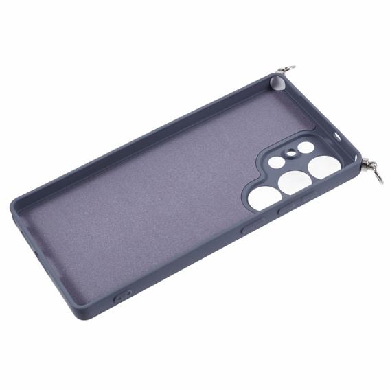 Etui do Samsung Galaxy S25 Ultra, na ramię ze smyczą – lawendowe
