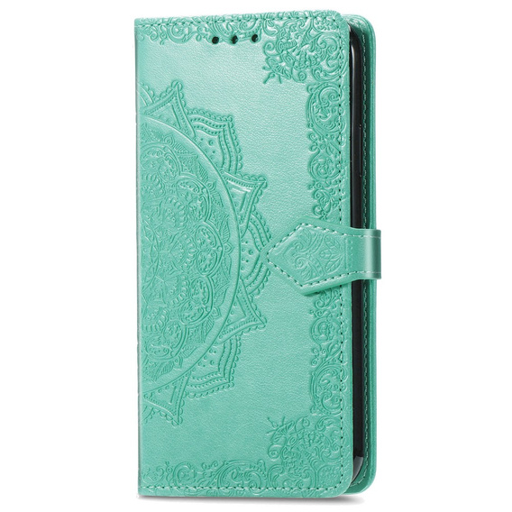 Etui z klapką do Motorola Edge 50 Pro, Mandala, zielone
