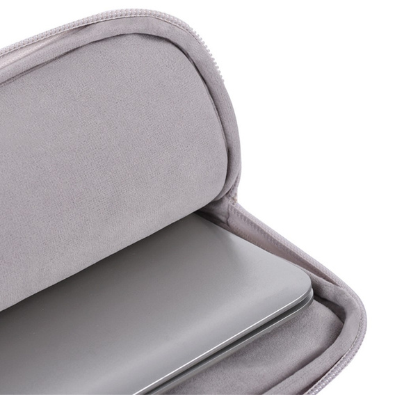 Etui na Laptopa 13" z Kwiatowym Wzorem i Uchwytem - Khaki