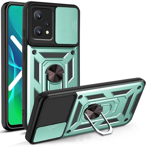 Etui pancerne do Realme 9 Pro / OnePlus Nord CE 2 Lite 5G, CamShield Slide, zielone