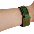 Pasek Nylonowy ERBORD MP84 Quickfit do Garmin Fenix 5X/6X/6X PRO/7X, Zielony, Rozmiar S/M