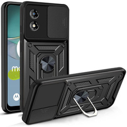 Etui pancerne do Motorola Moto E13, CamShield Slide, czarne