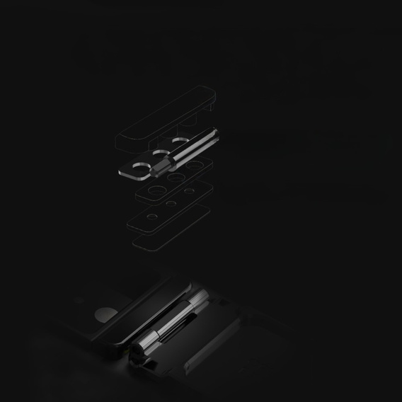 Etui do iPhone 16e, pancerne Nillkin, Carboprof Case, do Magsafe, czarne