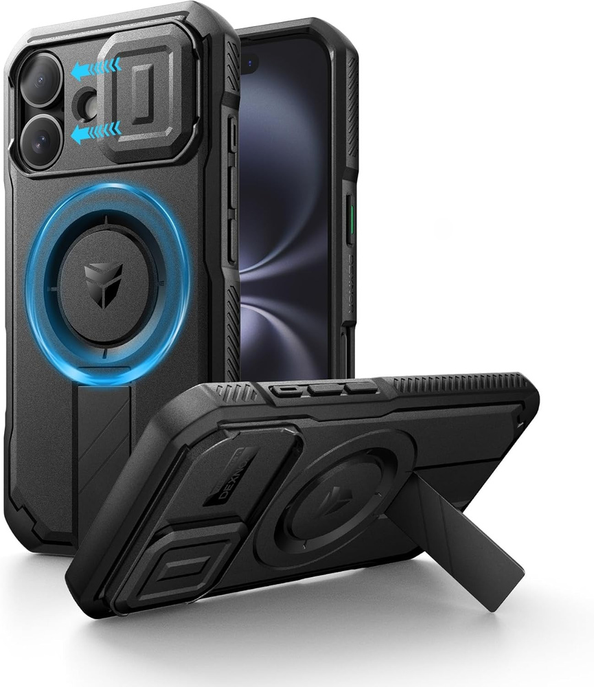 Etui Dexnor do iPhone 16 z magnetycznym mocowaniem i ochroną aparatu