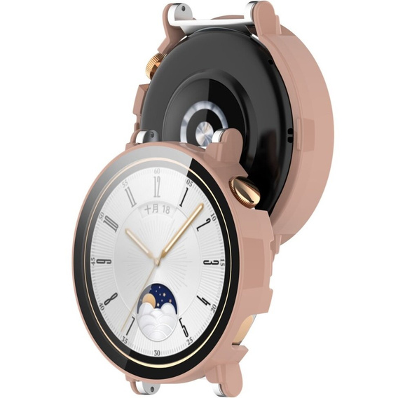 2w1 Etui + Szkło Hartowane do Huawei Watch GT 4 41mm, Różowe