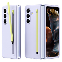 Etui ze szkłem i rysikiem do Samsung Galaxy Z Fold7 – fioletowe