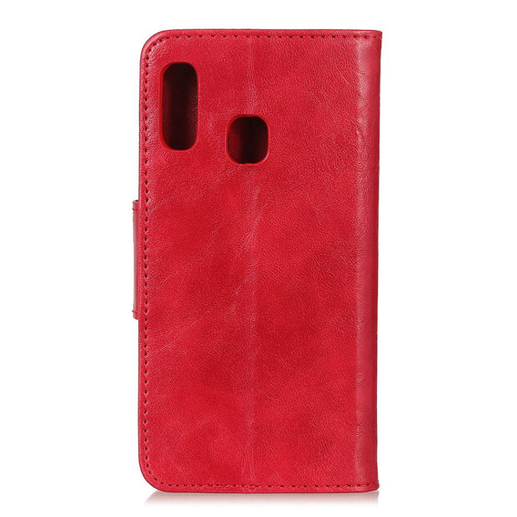 Skórzane Etui Wallet do Samsung Galaxy A20E - Red