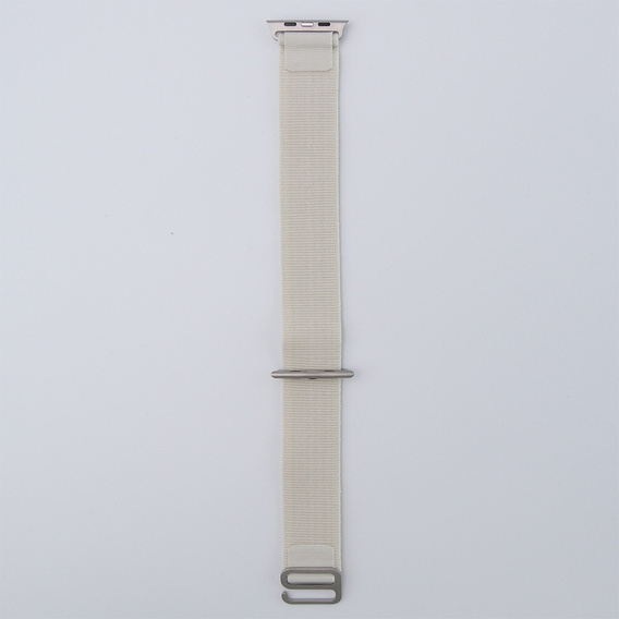 Pasek Nylonowy do Apple Watch 1/2/3/4/5/6/7/8/9/10/11/SE Ultra 1/2/3 42/44/45/46/49mm, Beżowy