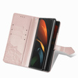 Etui z klapką do Samsung Galaxy Z Fold3 5G, Mandala, różowe rose gold