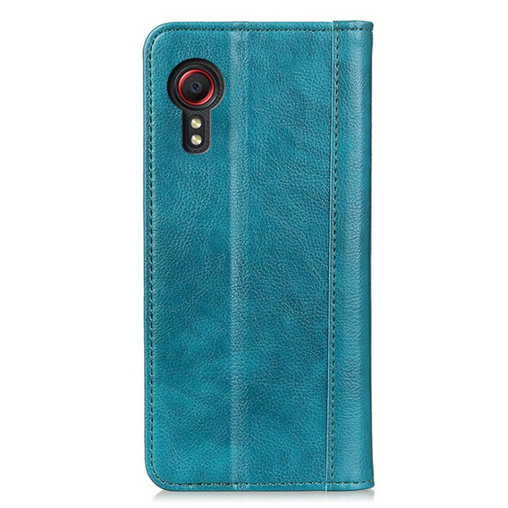 Etui do Samsung Galaxy Xcover 7, Wallet Litchi Leather, zielone