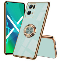 Etui do Oppo Reno7 Pro 5G, Electro Ring, miętowe