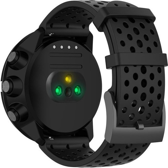 Pasek Silikonowy do Suunto 9 24mm - Czarny