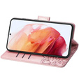 Etui z klapką do Oppo Reno 12 Pro, Mandala, różowe