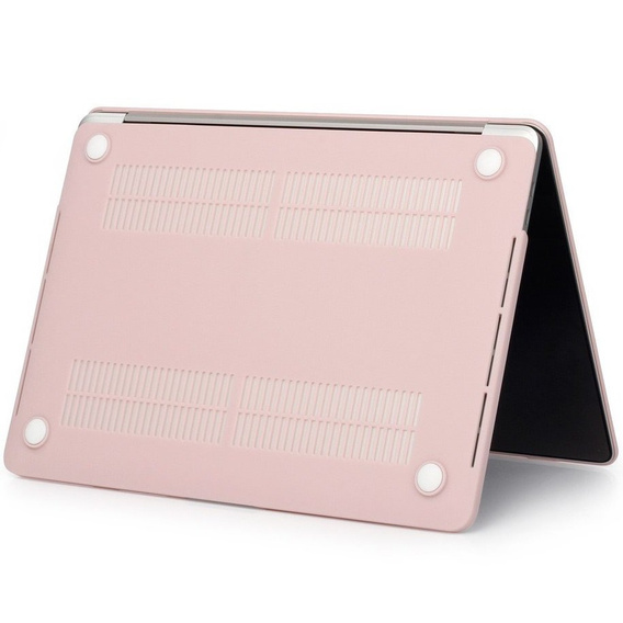 Etui do MacBook Air 13 A2337 M1 A2179 A1932, Hard Case Obudowa, Jasno różowe
