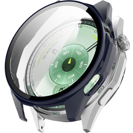 2w1 Etui + Szkło Hartowane do Huawei Watch GT 6 46mm, Niebieskie