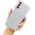 Etui Glitter Case do Samsung Galaxy S21+ Plus, Silver