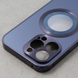 Etui do iPhone 13 Pro, Dual Glass, do Magsafe, fioletowe