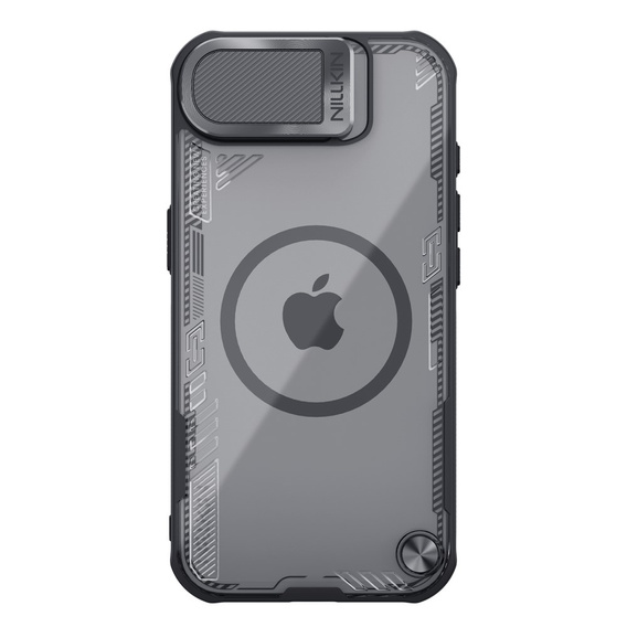 Etui do iPhone 16e, pancerne Nillkin, Icelade Prop, do Magsafe, czarne