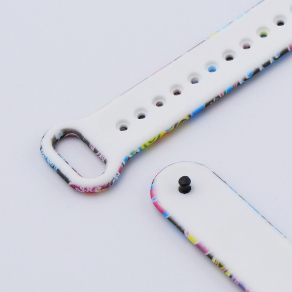 Pasek Silikonowy do Xiaomi Smart Band 10 / 9 / 8, Kolorowe wzory