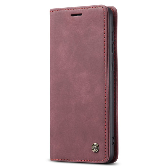 Etui CASEME do Samsung Galaxy A33 5G, Leather Wallet Case, czerwone