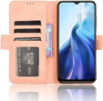 Etui z klapką do Realme Note 70T 4G, Card Slot, różowe