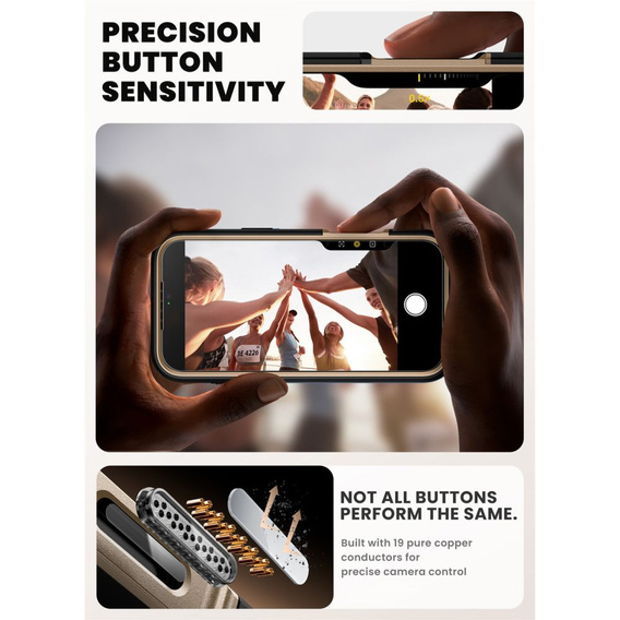 Etui Supcase do iPhone 17 Pro Max, IBLSN Ares Fip Mag Magsafe, Desert Gold