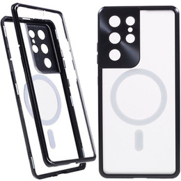 Etui Magnetic Dual Glass MagSafe do Samsung Galaxy S21 Ultra, czarne