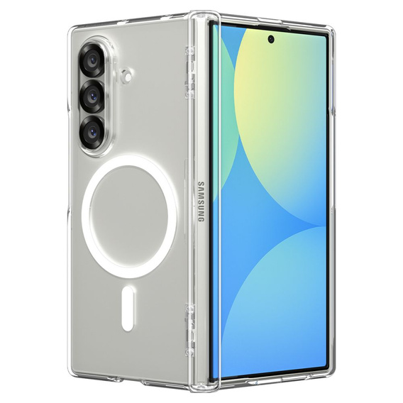 Etui Spigen do Samsung Galaxy Z Fold7, Ultra Hybrid Pro Mag MagSafe, Clear / White