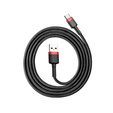 BASEUS Cafule Kabel Type-C 3A 1M - Black/Red