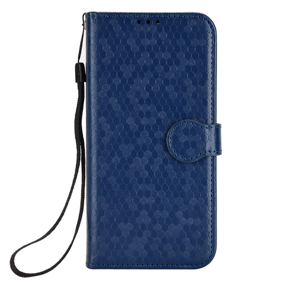 Etui z klapką do Motorola Edge 60 / 60 Fusion, Wallet Rhombus, niebieskie