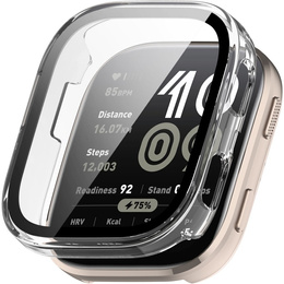 Etui z hartowanym szkłem do Amazfit Bip 6 – pełna ochrona 2w1 - przezroczyste