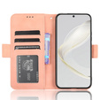 Etui z klapką do Huawei Nova 11 Pro, Card Slot, różowe