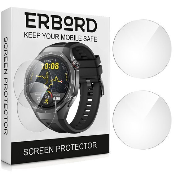 2x Szkło Hartowane ERBORD do Huawei Watch GT 6 41mm, Szybka