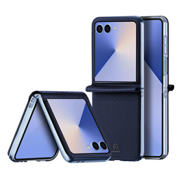Etui Dux Ducis Bril Series do Samsung Galaxy Z Flip7 5G – niebieskie, skórzane