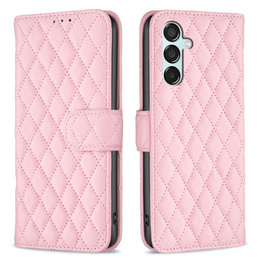 Etui z klapką do Samsung Galaxy M15 5G, Wallet, BINFEN COLOR, różowe
