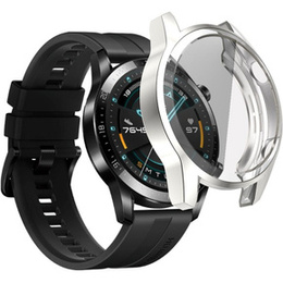 2w1 Etui z Osłoną na ekran do Huawei Watch GT 2 46mm, Srebrne