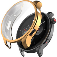 2w1 Etui silikonowe z osłoną na ekran do Amazfit GTR 4 46mm, Złote