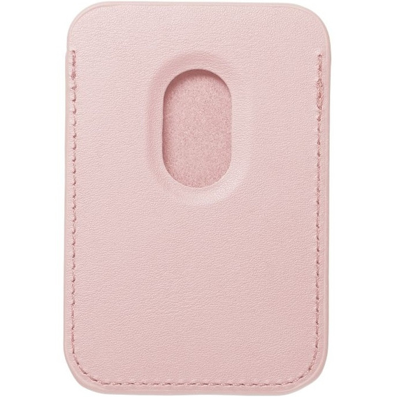 Portfel magnetyczny na karty do iPhone 12 / 13 / 14 / 15 / 16, Leather Mag Wallet, kompatybilny z MagSafe – różowy