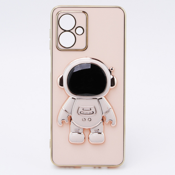 Etui do Motorola Moto G54 5G, Astronaut, różowe rose gold