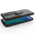 Etui do Xiaomi Redmi Note 8 Pro, pancerne z ringiem podstawką, czarne