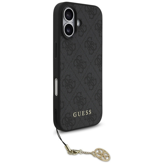 Etui GUESS do iPhone 17, 4G Charms Collection Hardcase, do MagSafe, czarne