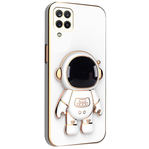 Etui do Samsung Galaxy A12 / M12 / A12 2021, Astronaut, białe